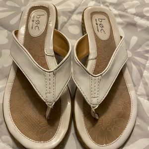 BOC white SlipOn Sandals Size 6.5